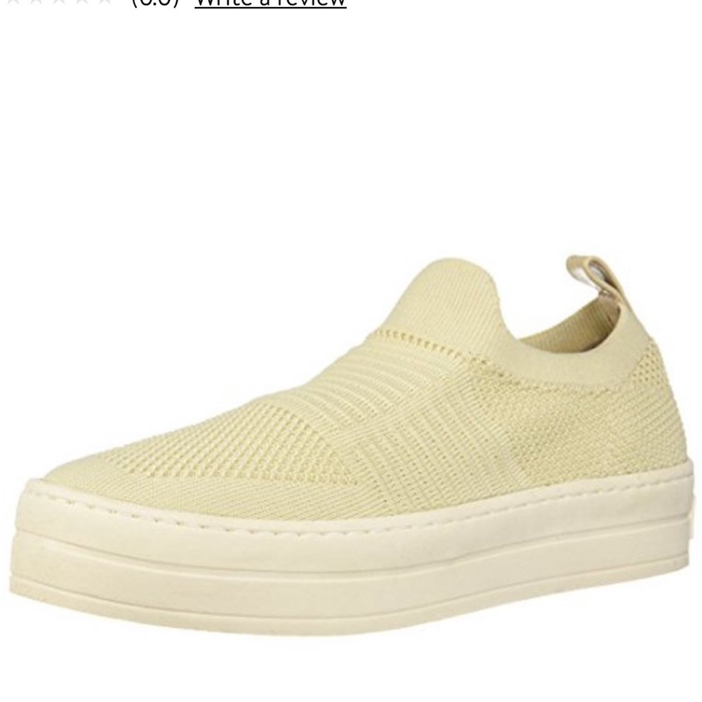 J/Slides White Hilo Platform Slip-On Sneaker 7.5 - image 1